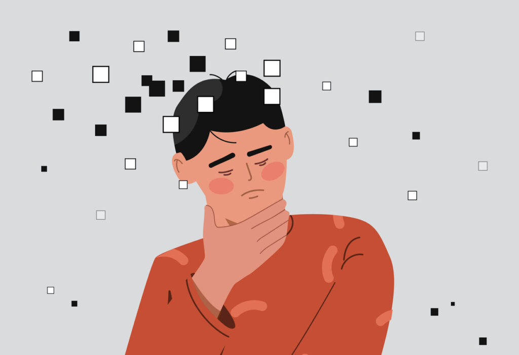 illustration image of Memory loss 